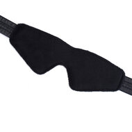 Liebe Seele - Black Bond - Bonded Leren Blinddoek met Zachte Voering - Eco-vriendelijk - Zwart