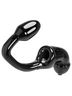 Oxballs - Tailpipe - Flexibele Kuisheidskooi met Buttplug - TPR - Zwart