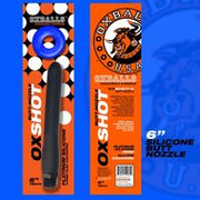Oxballs - Ox Shot - Siliconen Anaal Douche - Lengte 30 cm - Gratis Rubberen Cockring