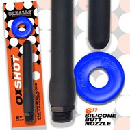 Oxballs - Ox Shot - Siliconen Anaal Douche - Lengte 30 cm - Gratis Rubberen Cockring