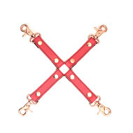 Liebe Seele - Angel's Kiss Exclusieve Leren Hogtie - Roze/Rosé Goud