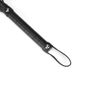 Liebe Seele - Black Bond - Bonded Leren Flogger - Eco-vriendelijk - Zwart