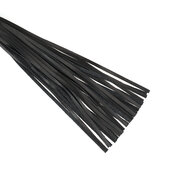 Liebe Seele - Black Bond - Bonded Leren Flogger - Eco-vriendelijk - Zwart