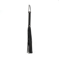 Liebe Seele - Black Bond - Bonded Leren Flogger - Eco-vriendelijk - Zwart