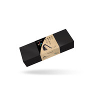 Liebe Seele - Black Bond - Bonded Leren Flogger - Eco-vriendelijk - Zwart