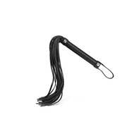 Liebe Seele - Black Bond - Bonded Leren Flogger - Eco-vriendelijk - Zwart