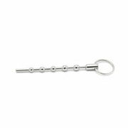 Kiotos Steel - Solid Spaced Beads Penis Stick - Penisplug met Bolletjes en Trekring