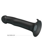 Pretty Love - Murray - Vibrerende Dildo - 19 cm - Zwart - USB Oplaadbaar - Siliconen