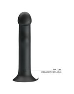 Pretty Love - Murray - Vibrerende Dildo - 19 cm - Zwart - USB Oplaadbaar - Siliconen