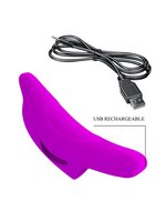Pretty Love - Delphini - Vinger Vibrator - Roze - Siliconen - USB Oplaadbaar - 10 standen