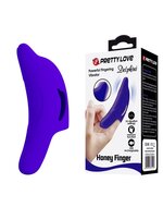 Pretty Love - Delphini - Vinger Vibrator - Paars - Siliconen - USB Oplaadbaar - 10 standen