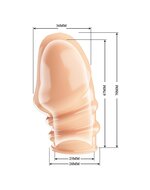 Pretty Love - Jeremy - Penis Sleeve - Cock Sleeve Voor Verminderen Bloedstroom voor Hardere Erecties - Lichte Huidskleur