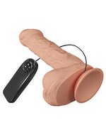 Pretty Love - Bergrisi - Dildo - Realistische Vibrerende Dildo - Lengte 26 cm - Met Afstandsbediening - Lichte Huidskleur