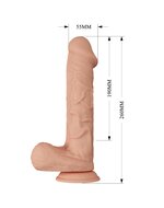 Pretty Love - Bergrisi - Dildo - Realistische Vibrerende Dildo - Lengte 26 cm - Met Afstandsbediening - Lichte Huidskleur