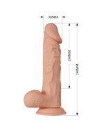 Pretty Love - Buraq - Dildo - Realistische Vibrerende Dildo - Lengte 24 cm - Lichte Huidskleur