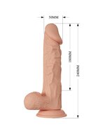 Pretty Love - Buraq - Dildo - Realistische Vibrerende Dildo - Lengte 24 cm - Met Afstandsbediening - Lichte Huidskleur