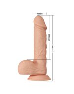 Pretty Love - Bahamut - Dildo - Realistische Vibrerende Dildo - Lengte 21.8 cm - Lichte Huidskleur