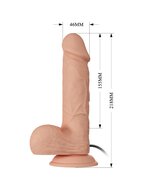 Pretty Love - Bahamut - Dildo - Realistische Vibrerende Dildo - Lengte 21.8 cm - Met Afstandsbediening - Lichte Huidskleur