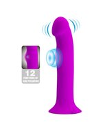 Pretty Love - Murray - Vibrerende Dildo - 19 cm - Dieproze - USB Oplaadbaar - Siliconen