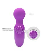 Pretty Love - Little Cute - Vibrator - Mini Stick - Mini Wand Vibrator - Paars