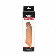 Kiotos - Penis Sleeve van 20 cm - Realistische sensatie - TPE - Lichte Huidskleur