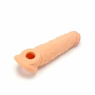 Kiotos - Penis Sleeve van 20 cm - Realistische sensatie - TPE - Lichte Huidskleur