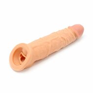 Kiotos - Penis Sleeve van 20 cm - Realistische sensatie - TPE - Lichte Huidskleur
