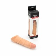 Kiotos - Penis Sleeve van 20 cm - Realistische sensatie - TPE - Lichte Huidskleur