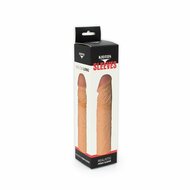 Kiotos - Penis Sleeve van 18.5 cm - Realistische sensatie - TPE - Lichte Huidskleur