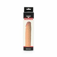 Kiotos - Penis Sleeve van 18.5 cm - Realistische sensatie - TPE - Lichte Huidskleur