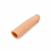 Kiotos - Penis Sleeve van 18.5 cm - Realistische sensatie - TPE - Lichte Huidskleur