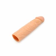 Kiotos - Penis Sleeve van 18.5 cm - Realistische sensatie - TPE - Lichte Huidskleur