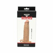 Kiotos Realistic Penis Sleeve van 19 cm met Vibrator Bullet Houder en Ball Stretcher - Boost Je Intieme Momenten!