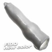 Oxballs - Fido - Penis Sleeve met Animal Knot - Rekbaar TPR - Wit - Puppy Play