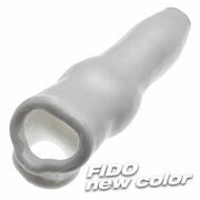 Oxballs - Fido - Penis Sleeve met Animal Knot - Rekbaar TPR - Wit - Puppy Play