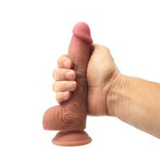 Kiotos Cox - Levensechte Siliconen Dildo - Lengte 200 mm - Lichte huidskleur - Met zuignap - 046