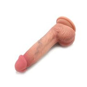 Kiotos Cox - Levensechte Siliconen Dildo - Lengte 200 mm - Lichte huidskleur - Met zuignap - 046