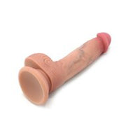 Kiotos Cox - Levensechte Siliconen Dildo - Lengte 200 mm - Lichte huidskleur - Met zuignap - 046