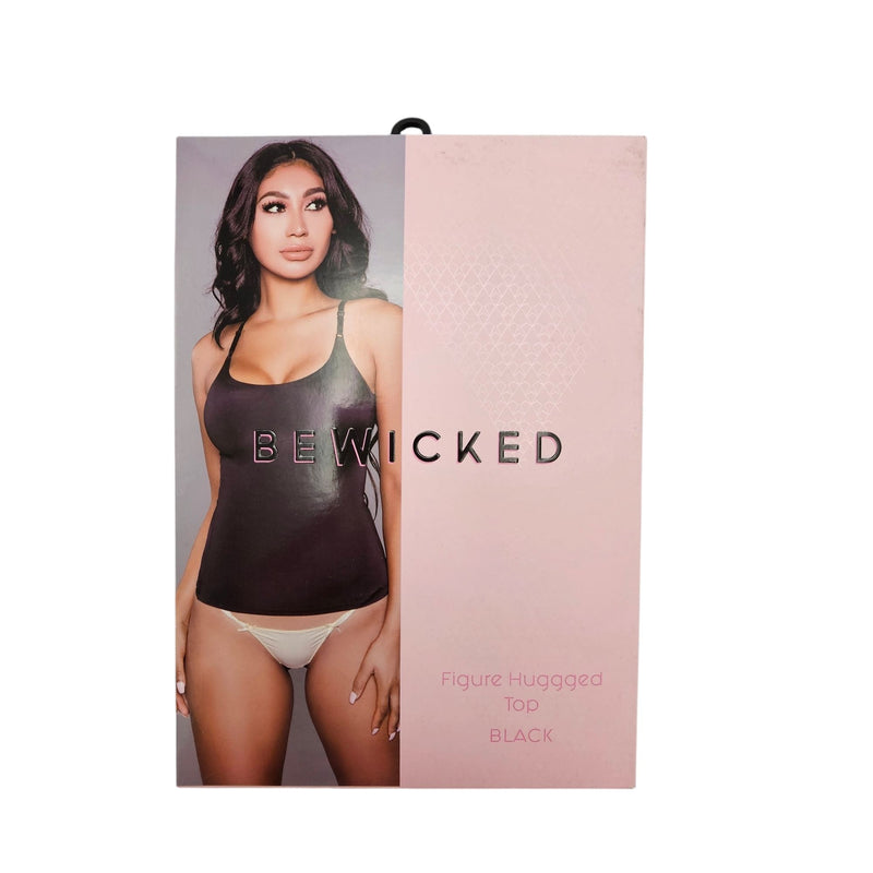 Be Wicked - Figure Hugged - Shapewear Hemdje  - Zwart