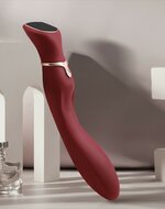 Viotec - Chance - G-Spot Vibrator Massager met LCD Scherm - Goud en Wijnrood