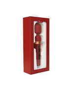 Viotec Titan - Wand Vibrator - Massager - Goud en Wijnrood - Luxueus Zacht Siliconen