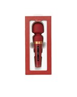 Viotec Titan - Wand Vibrator - Massager - Goud en Wijnrood - Luxueus Zacht Siliconen