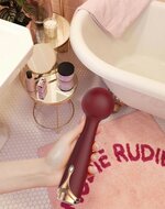 Viotec Firelick - Vibrator - Mini Vibrator - Wand Vibrator - Goud en Wijnrood - Luxueus Zacht Siliconen