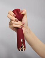 Viotec Firelick - Vibrator - Mini Vibrator - Wand Vibrator - Goud en Wijnrood - Luxueus Zacht Siliconen