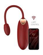 Viotec - Oliver Pro - Draagbare Vibrator met Appbediening - Goud en Wijnrood - Om Te Dragen in je Slip