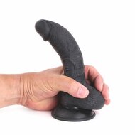 Kiotos Cox - Lichte Gekromde Dildo 16 x 4 cm - Zwart