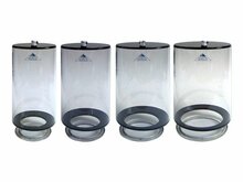 LA Pump - Penispomp - Two Stage Cylinder - Voor penis en scrotum - Diverse Maten - transparant