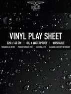 Mister B - Vinyl Play Laken - 220 x 160 cm - zwart