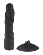 Rimba - Strap On Dildo - Verwisselbare Siliconen Dildo voor Strap-on met Zuignap - Zwart
