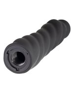 Rimba - Strap On Dildo - Verwisselbare Siliconen Dildo voor Strap-on met Zuignap - Zwart
